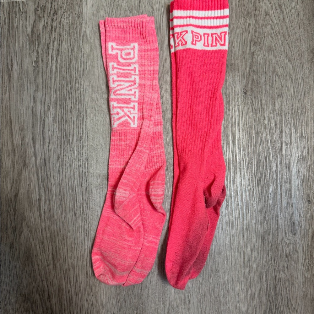 PINK Victoria's Secret Casual Socks in Red and Pink